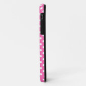 Medium roze Fine Polka Dot iPhone 5 Hoesje (Achterkant/links)