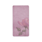 Medium roze rose apotheker label (Voorkant)