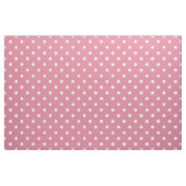 Medium Roze Witte Polka Dots (groot) Stof (Yard (91,4 cm))