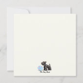 Medium Schnauzer Note Kaart Notitiekaartje (Achterkant)