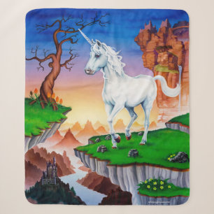 Medium Sherpa blanket Unicorn Deken