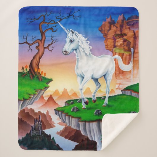 Medium Sherpa blanket Unicorn Sherpa Deken (Voorkant)