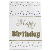 Medium Size Star Patroonpapier Verjaardag Gift Bag Cadeauzakje (Voorkant)