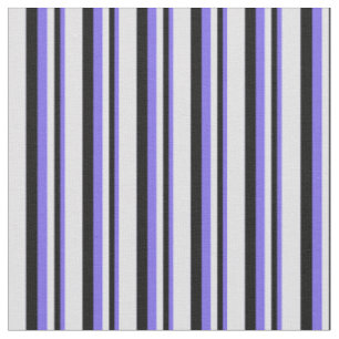 Medium Slate Blue, Black & Lavender Pattern Stof