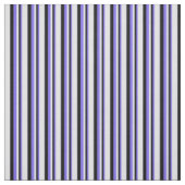 Medium Slate Blue, Black & Lavender Pattern Stof (Swatch)