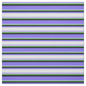 Medium Slate Blue, Lavender, Forest Green & Black Stof (Swatch)