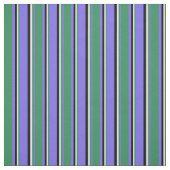 Medium Slate Blue, Zee Green, Light Yellow & Black Stof (Swatch)