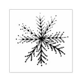 Medium Sneeuwvlok Rubber Stamp Rubberstempel (Afrduk)