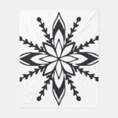 Medium Snowflake Fleece Blanket Deken (Voorkant)