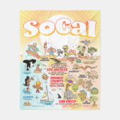 Medium SoCal Fleece Blanket (Voorkant)