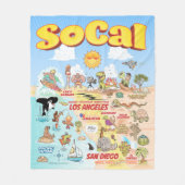 Medium SoCal Fleece Blanket (Voorkant)