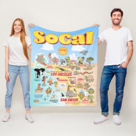 Medium SoCal Fleece Blanket Deken