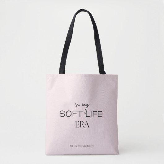 Medium Soft Life Era Tote Bag – Feminine Aesthetic (Voorkant)