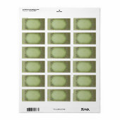 Medium spring brocade horizontaal apotheeklabel etiket (Full Sheet)