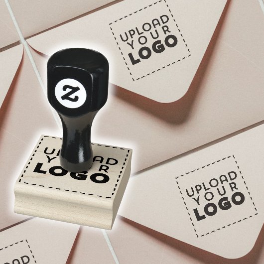 Medium Square Business Logo Custom Rubber Stamp Rubberstempel