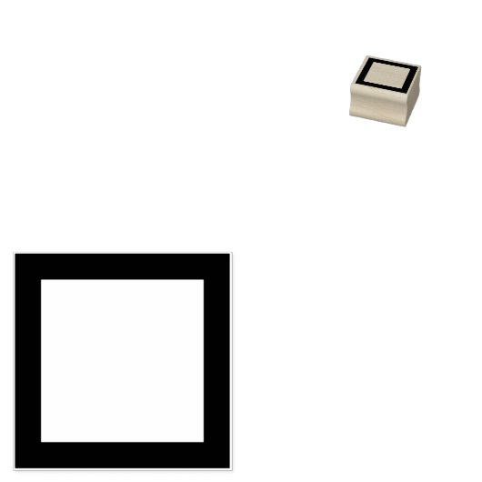 Medium square frame / 中平角 rubberstempel (Gestempeld)