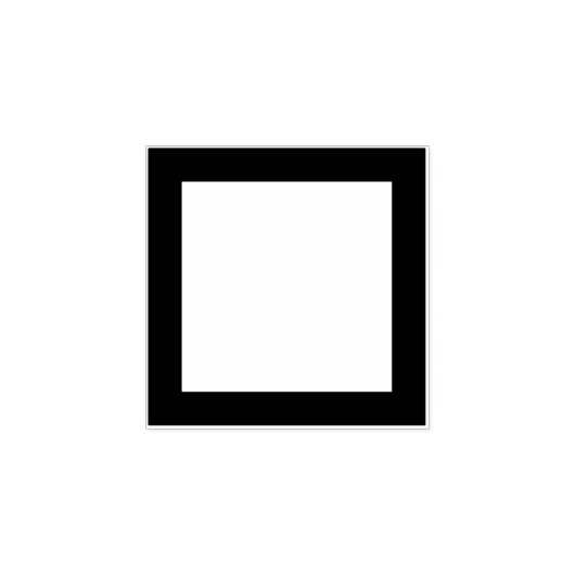 Medium square frame / 中平角 rubberstempel (Afrduk)