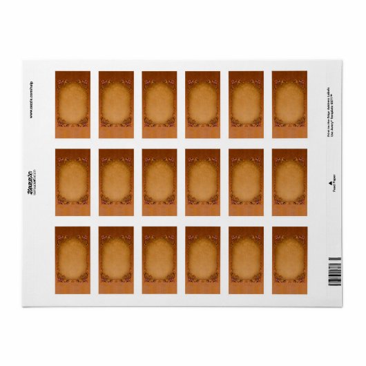 Medium Summer Brocade Apothecary Label (Full Sheet)