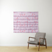 Medium Tapestry (50" x 60") – Butterfly Garden Wandkleed (In Situ (horizontaal))