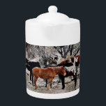 Medium Teapot "Wickenburg Horses" Theepot<br><div class="desc">ImagesByMJ Photography "Wickenburg Horses" Medium Teapot.</div>
