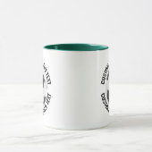 Medium Tekst JAGER GROEN Combo 11oz Aangepaste Voe Mok (Midden)