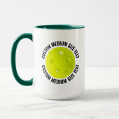 Medium Text H. GREEN Combo 15oz Aangepaste Pickleb Mok (Links)