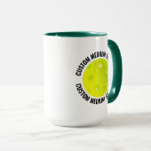 Medium Text H. GREEN Combo 15oz Aangepaste Pickleb Mok (Voorkant rechts)