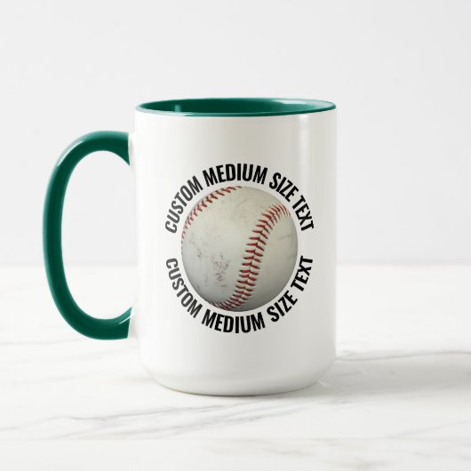 Medium Text JACHT. GROEN Combo 15oz Aangepaste Hon Mok (Links)