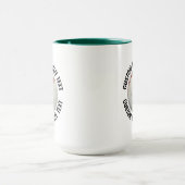 Medium Text JACHT. GROEN Combo 15oz Aangepaste Hon Mok (Midden)