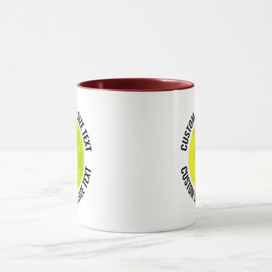 Medium Text MAROON Combo 11oz Aangepaste Picklebal Mok (Midden)