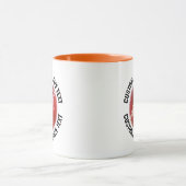 Medium Text ORANGE Combo 11oz Aangepast Cricket Mok (Midden)