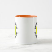 Medium Text ORANGE Combo 11oz Aangepaste Picklebal Mok (Midden)