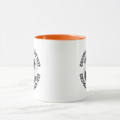 Medium Text ORANGE Combo 11oz Aangepaste Voetbal Mok (Midden)