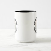 Medium Text ZWART Combo 15oz Aangepaste Honkbalpet Mok (Midden)