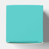Medium Turquoise Classic Favor Box Bedankdoosjes (Bovenkant)