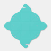 Medium Turquoise Favor Doos Bedankdoosjes (Uitgevouwen)