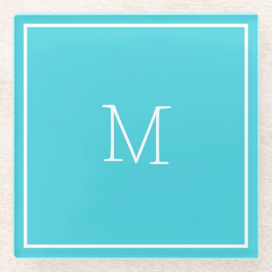 medium turquoise Onderzetter (Voorkant)