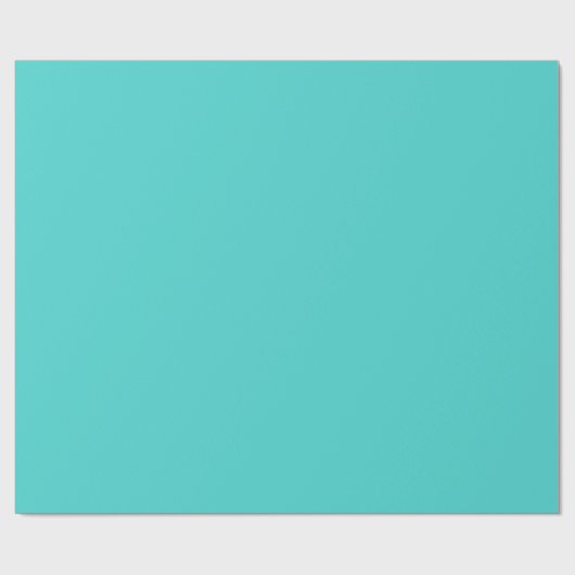 Medium turquoise Wrapping Paper Cadeaupapier (Vlak)