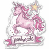 Medium Vinyl Stickers Eenhoorn en de inscriptie (Voorkant)