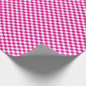 Medium warmroze en witcheques ompakken papier (Hoek)