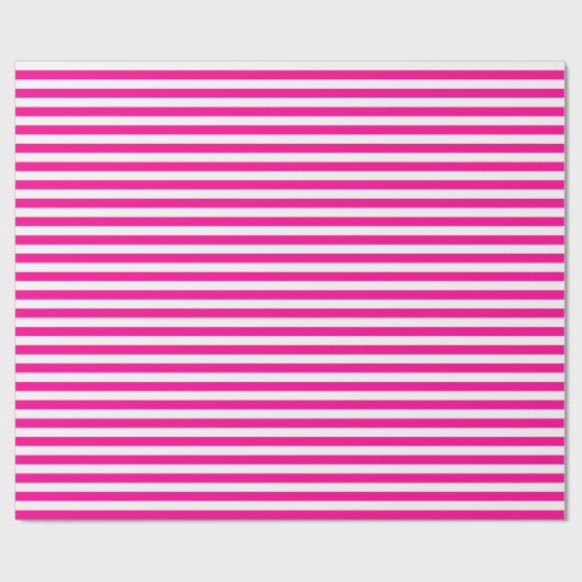 Medium warmroze en witstrooppapier cadeaupapier (Vlak)