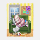 Medium WE LOVE YOU Kitten FLEECE DEKEN (Voorkant)