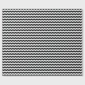 Medium zwart-wit golven die papier verpakken (Vlak)