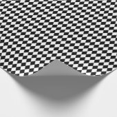 Medium zwart-wit Harlequin Wrapping Paper Cadeaupapier (Hoek)