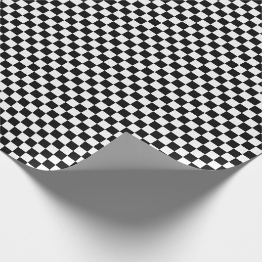 Medium zwart-witcontroles ompakken papier (Hoek)