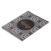 Medivalish Gothic Girl Tartan Flora Diary Notebook Notitieboek (Linkerzijde)