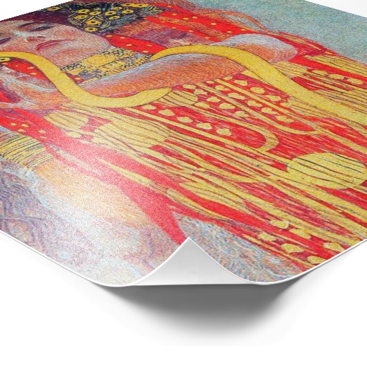 medizin van Gustav Klimt,  kunst, kunstdeco, trend Foto Afdruk (Hoek)