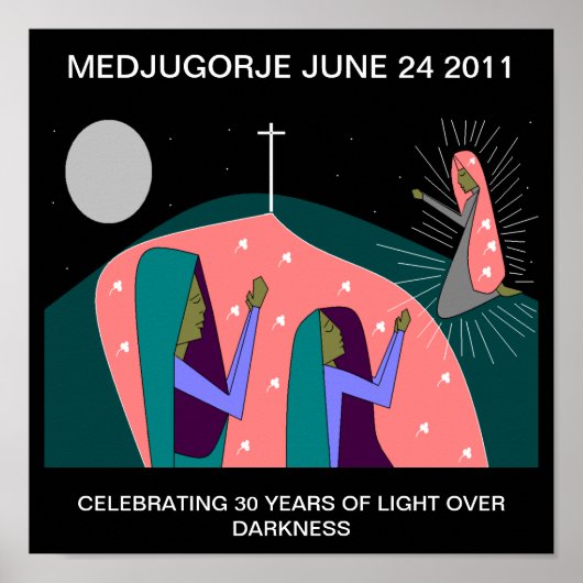 MEDJUGORJE 30 JAAR JUBILEUM POSTER (Voorkant)