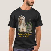 Medjugorje 40 jaar Onze Vrouwe Koningin van de Vre T-shirt (Voorkant)