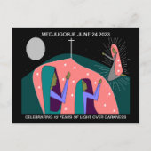 MEDJUGORJE BRIEFKAART 42-JAAR JUBILEUM (Voorkant)